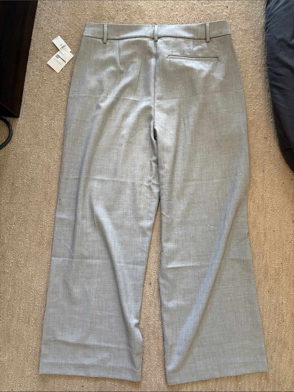 Old Navy Taylor Wide Leg Trouser - Light Gray - Picture 3 of 5